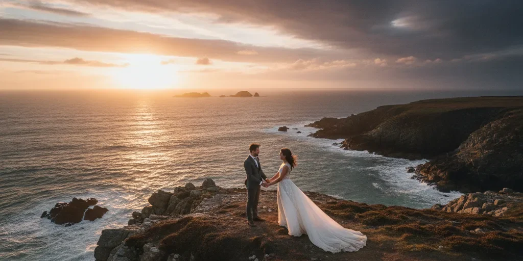 Meilleur moment photo mariage | Guide Golden Hour Bretagne - meilleur moment photo mariage